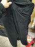 俊欣鸟秋冬厚款男士休闲裤中老年高腰宽松免烫商务长裤直筒爸爸男裤子 黑色+黑色【春夏款】 29 码【2尺2腰围】 实拍图