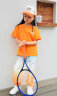 亲子装一家三口四口夏季母子母女装洋气全家2024新款潮运动服套装 如图颜色 橙色T恤+裤子 110码 30-36斤 晒单实拍图