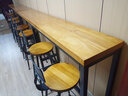 木办实木吧台桌家用奶茶店咖啡厅图书馆餐厅休闲吧阳台高脚长条餐桌椅 实拍图