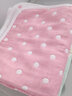 迷人居六层纱布毛巾被纯棉夏季薄款婴儿儿童8层午睡小毯子盖毯 六层纱布全棉-波点粉 90*100 cm全棉纱布 实拍图