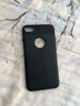 bova 适用苹果iPhone手机壳磨砂防滑防指纹 全包边防摔软壳简约商务潮男款硅胶套散热手机后盖保护壳潮 5.5英寸苹果7Plus/8Plus通用黑皮纹软壳 实拍图