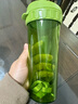 特百惠（Tupperware） 茶韵男女学生办公运动大容量带滤隔茶杯夏季塑料水杯子 罗勒绿500ml1个 实拍图