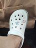 卡骆驰（crocs）洞洞鞋男鞋女鞋 25夏季新款贝雅拖鞋轻便透气情侣鞋沙滩鞋凉鞋 骨白经典克骆格/现货速发 38 -39 /M6W8/240mm 实拍图
