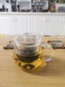 莫腻 品茗杯玻璃小茶杯带把喝茶玻璃杯功夫茶杯小号喝茶杯子整套 110ml 4只装 实拍图