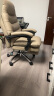 顾全（GUQUAN）老板椅可躺电脑办公椅头层牛皮家用人体工学椅午休椅C533咖皮 实拍图
