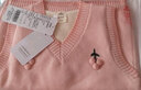 多妙屋女童马甲儿童春秋针织毛衣女孩毛线衣大童背心 10770粉色 140cm 实拍图