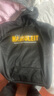 猫霓中山卫衣男春秋季港风青少年学生情侣装宽松连帽印花加绒加厚外套 黑色 2XL 实拍图