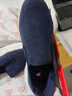 足力健老人鞋一脚蹬散步鞋艾草健康爸爸鞋休闲鞋冬季男鞋 1716Z休闲蓝45 实拍图