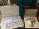 卡罗莱女表全自动机械小绿表时尚女士手表防水皮带精钢陶瓷带腕表CA1206 玫金白面粉皮 CA1206 实拍图