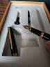 毕加索（pimio）钢笔礼盒墨水套装 签字笔双笔尖0.5mm+0.7mm男女节日礼物 学生练字笔美工笔T717亮黑金夹 晒单实拍图