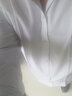 卡度顿衬衫男纯色商务休闲长袖衬衫男韩版修身职业工作服四季款白衬衣男 白色 7XL（220-240斤） 实拍图
