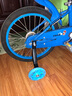 儿童自行车辅助轮童车闪光辩论童车单支撑学车轮子配件 18寸蓝色发光辅助轮一套(配工具) 实拍图