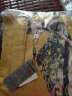 啄木鸟民族风棉麻连衣裙女2024年夏季新款文艺复古花色显瘦长裙 黄色 XL 晒单实拍图