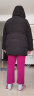 衣典零一（LEDIALYI）羽绒服女中长款2023冬季女装新款时尚品牌韩版中年白鸭绒加厚外套 黑色 XXL（建议140-150斤） 晒单实拍图
