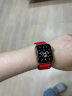 图登（TUDENG）适用applewatch苹果手表表带尼龙iwatch9/8/7/6/SE/4/5/3回环运动 新款-三色红 38/40/41mm表盘通用 实拍图