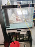 汉霸超白玻璃鱼缸 生态底滤循环系统 鱼缸客厅 家用智能懒人 水族箱 银+黑 屏风款1.0米长x40cm宽x75cm+80cm高 实拍图