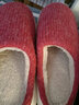 卡帝乐鳄鱼（CARTELO）棉拖鞋男女士秋冬季家居家用室内外穿情侣棉鞋 XH106 红色 40-41 实拍图