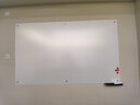 惠鑫钢化玻璃白板家用儿童画板培训教学黑板挂墙式投影超白哑光白板写字板公司办公会议室专用支架展板 120*200cm（超高清） 实拍图