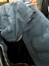 左斯客棉衣男2023冬季潮款男士韩版修身连帽学生外套时尚大码加厚棉服 蓝色 3XL 实拍图
