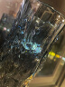 简艺饰家简约玻璃花瓶摆件创意客厅插花现代轻奢玄关桌面软装饰品冰川绿 实拍图