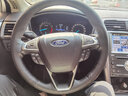 适用于福特新蒙迪欧真牛皮手缝方向盘套经典福克斯/福睿斯/锐界翼虎/博金牛座探险者汽车改装把套四季通用 黑色 实拍图