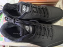 安踏男鞋运动鞋男冬季软底耐磨防泼水皮面跑步鞋减震户外休闲鞋子男 【加绒皮面】5529黑-2 42 (260mm) 实拍图
