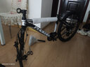 凤凰（Phoenix） 山地自行车成年人男士女士学生变速减震油刹线刹山地车自行车 黑白色十刀轮高碳钢车架 26寸（身高160-180左右） 27速数字指拨/默认线碟可改油碟 实拍图