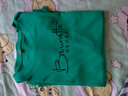 美莎尼纯棉t恤女短袖2023夏装新款百搭宽松上衣韩版印花T恤女 绿色【字母小红心】 2XL 建议130-145斤 实拍图