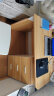 美宜德曼电脑桌 1米右三抽简约办公台式职员桌家用学习写字桌子 橡木色 实拍图