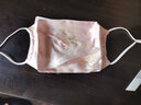 SOMUBAY 真丝防晒口罩女夏季天薄款防尘透气可清洗桑蚕丝面罩现货 KZ-136粉色小碎花 默认 实拍图