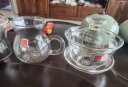 一屋窑 玻璃盖碗手工吹制耐热功夫茶具加厚碗茶杯套装大号三才盖碗 FH-333MS3 实拍图