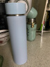 米家旋盖杯 保温杯 316不锈钢真空水杯 便携大容量咖啡杯 500ml雾蓝色 实拍图