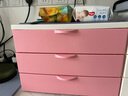 爱丽思（IRIS） 儿童桌面抽屉式收纳盒小物化妆品收纳盒首饰盒文件整理箱收纳柜 36.2*27*26cm 【3层】粉红色 实拍图