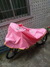 琴飞曼雨衣（Rainfreem）自行车雨衣男女电瓶车非一次雨衣电动车骑行加大加厚防水雨披遮脚 粉色方格环视 3XL 实拍图