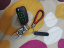 天震爵适用于东风日产新轩逸逍客蓝鸟钥匙包皮套2016款1819折叠智能2021款轩逸逍客汽车钥匙扣男 日产06夜光(折叠两键) 实拍图