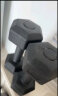 艾美仕（AiMeiShi）哑铃男士健身家用器材女练臂肌一对六角包胶亚玲环保套装组合学生 10KG 一副（左右手各5公斤） 实拍图