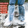 JAJALIN一次性防雨鞋套20只装雨靴加厚男女防水防滑雨天长筒塑料鞋套 晒单实拍图