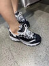 斯凯奇（Skechers）女鞋秋冬2025新款经典熊猫鞋轻便运动鞋休闲鞋厚底增高老爹鞋女 黑色/白色-BKW/女 36 实拍图