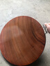 泰南老正宗红铁木砧板切菜板实木家用案板防霉面板占板粘板菜墩圆形刀板 红铁木钢圈款 46*5cm 实拍图