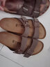 BIRKENSTOCK勃肯德国进口男女款经典舒适软木Arizona双扣拖鞋送父亲送长辈 棕色正常版151181 43 实拍图