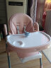 科巢宝宝餐椅婴儿童吃饭餐桌座椅子家用可坐可躺多功能折叠便携式 纯色 里米粉-平稳加固可折叠（35cm加宽版） 实拍图
