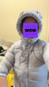 巴拉巴拉童装儿童羽绒服男童女童冬连帽外套加厚宝宝三防萌趣造型 粉红A61314 白鸭绒 120cm 实拍图