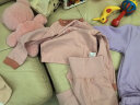 童泰春秋季婴幼儿儿童5月-4岁宝宝衣服休闲外出时尚加绒卫衣肩开套装 紫色 90cm 晒单实拍图