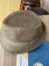 苏木佰（SOMUBAY）出口亚麻高档男士草帽礼帽英伦绅士防晒帽网眼镂空凉帽遮阳帽男 麻本色（店长推荐）配防风绳 加大码(60-61cm)加购优先发货 实拍图