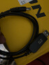 晶华 USB升压线 5V转12V圆头5.5mm 路由器移动电源充电宝光猫1A应急供电线连接线圆头 黑色 1米 U562C 实拍图