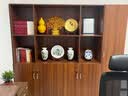 傲世景德镇陶瓷器新中式青花瓷水培插花瓶工艺品客厅摆件博古架装饰品 紫气东来三叶荷（配木质底座） 实拍图