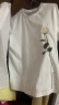 对白索罗娜凉感花朵印花T恤女夏季2024新款宽松休闲文艺短袖上衣 芡实白 155/S 晒单实拍图