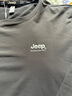吉普（JEEP）长袖T恤男秋冬季宽松休闲男士圆领打底衫上衣服男装 深灰 XL 实拍图