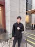 回力长袖t恤男简约翻领polo保罗衫秋冬季加绒保暖商务打底衫上衣 实拍图