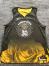 NBA 库里CESW男子球衣NBA DO9593金色莲花篮球服运动背心 DO9593-012 3XL 实拍图